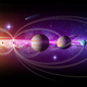 Illustration of the Solar System.